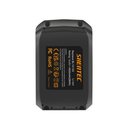 SHENTEC 4000mAh 14.4V LI-ion Vervangende accu voor Makita BL1413G BL1411G BL1415G HP347DWE JV143D