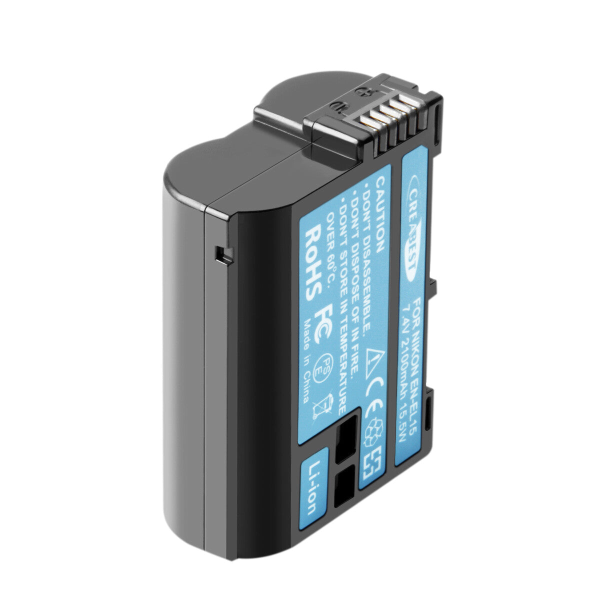 2x EN-EL15-batterij + dubbele lader voor Nikon EL15A D500, D600, D610, D750, D850, D800E