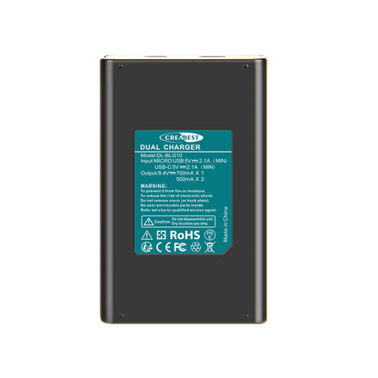2 stuks DMW-BLE9E accuoplader voor Panasonic Lumix GF5 GX7 DMC-GF3 DC-G110 GX85