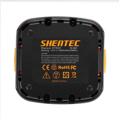 SHENTEC 12V 3.0AH Ni-MH-accu voor Panasonic EY9200 EY9201 EY9001 EY9108 EY6405FQKW
