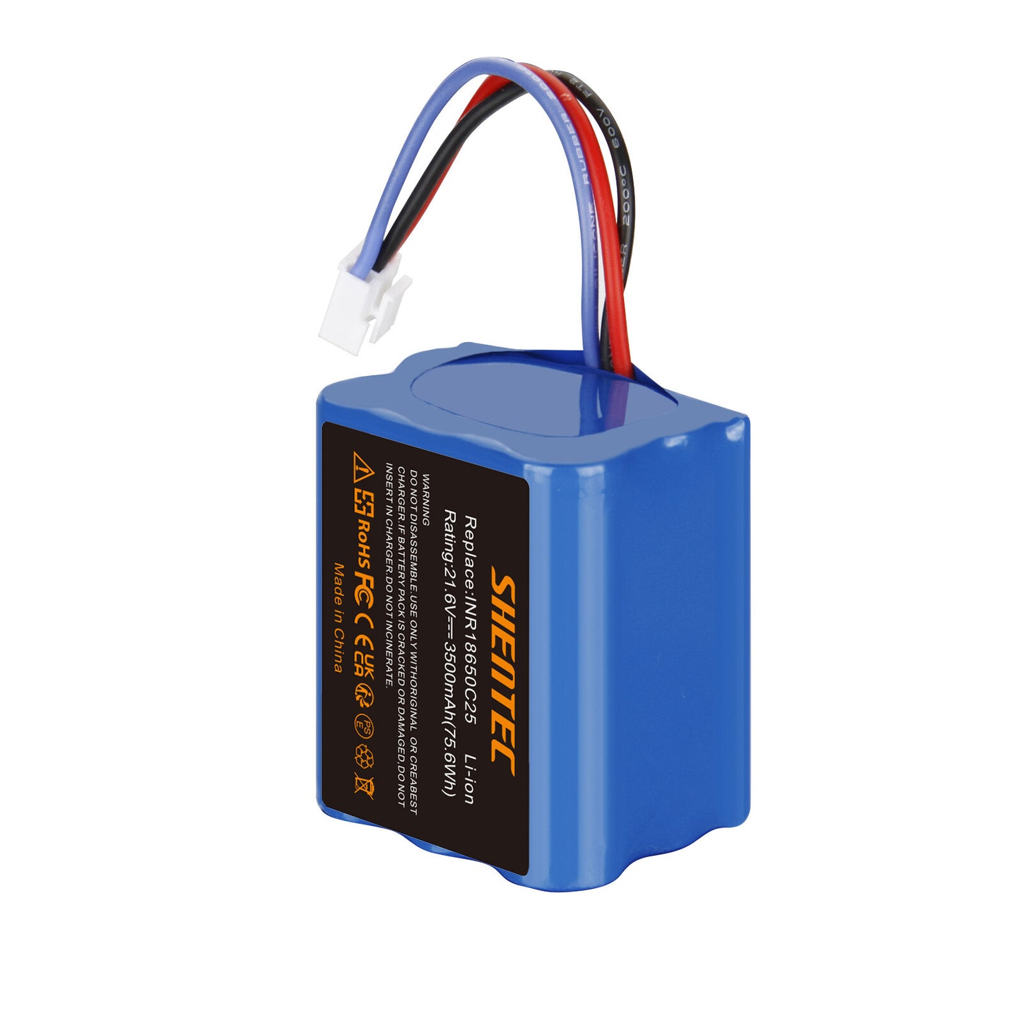 SHENTEC 2x3.5Ah 21,6V Li-ion-accu voor Philips FC6721/01 FC6722/01 FC6723 FC6726 FC6729