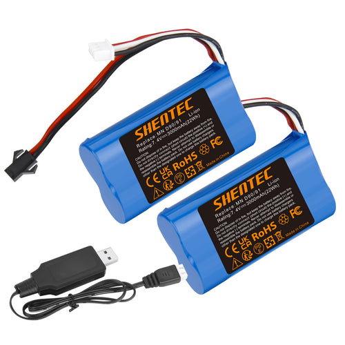 SHENTEC 3Ah 7.4V LI-IONBATTERIJ VOOR MN D90/91 MN 99/99S RC-AUTO MODEL H101 H105 RC