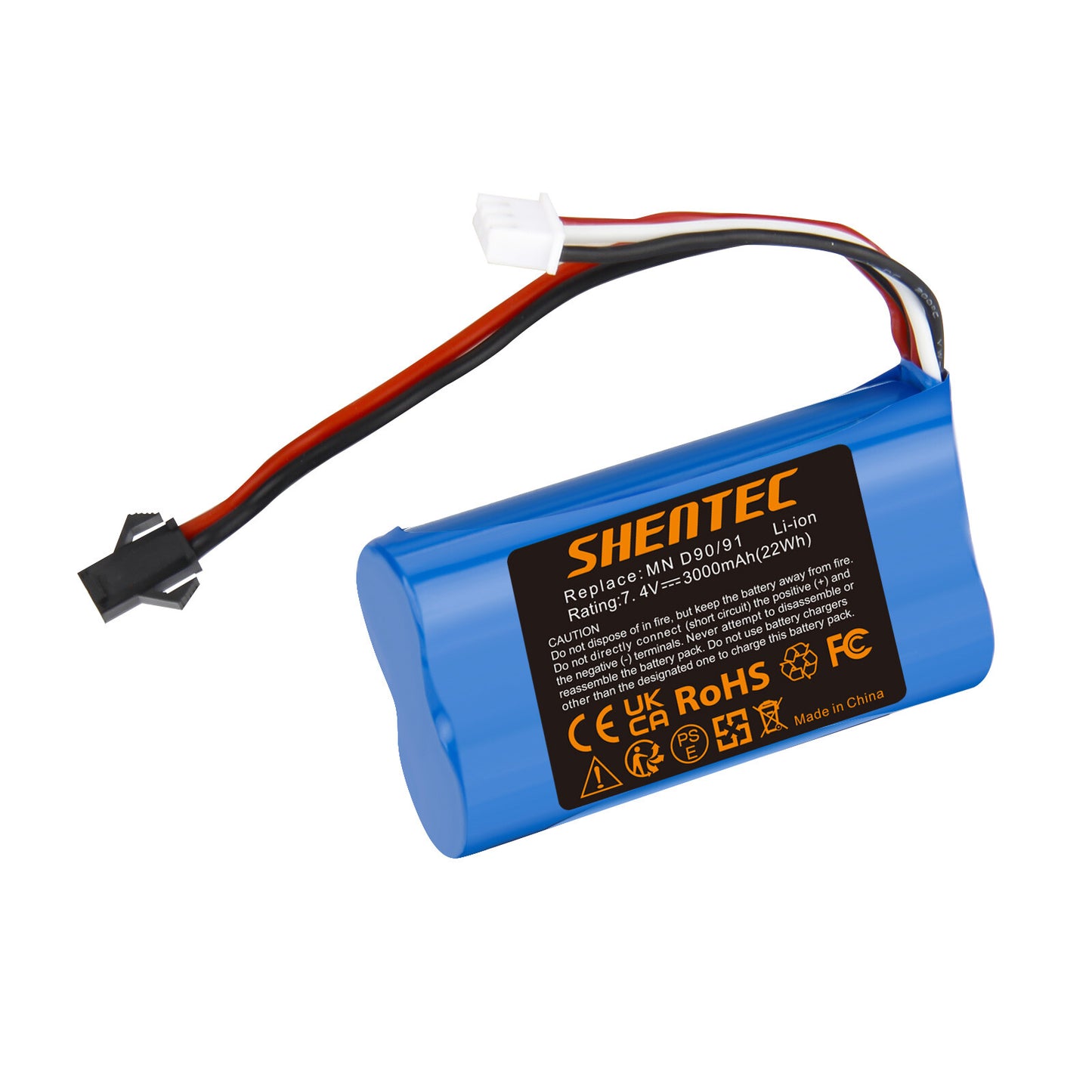 SHENTEC 3Ah 7.4V LI-IONBATTERIJ VOOR MN D90/91 MN 99/99S RC-AUTO MODEL H101 H105 RC