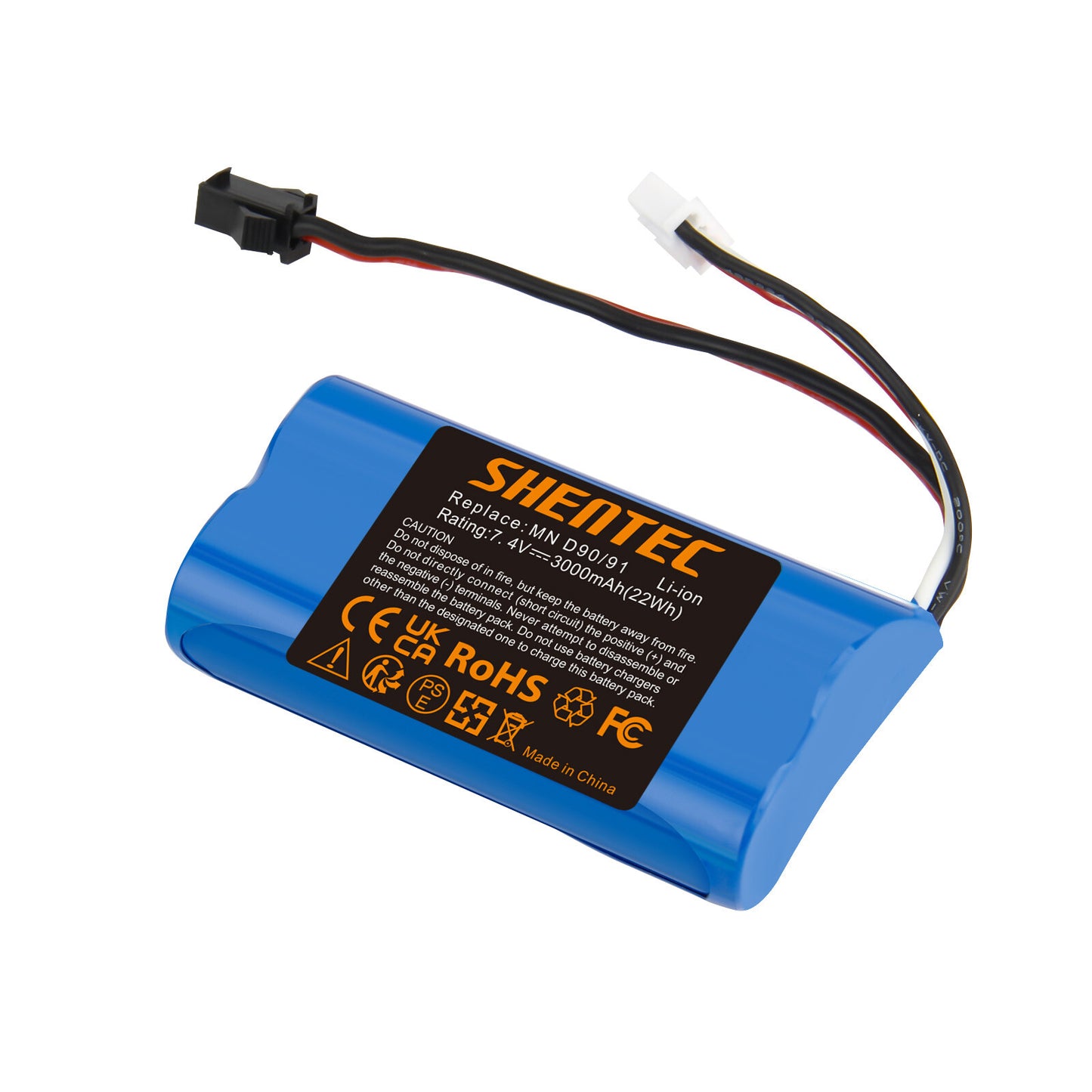 SHENTEC 3Ah 7.4V LI-IONBATTERIJ VOOR MN D90/91 MN 99/99S RC-AUTO MODEL H101 H105 RC