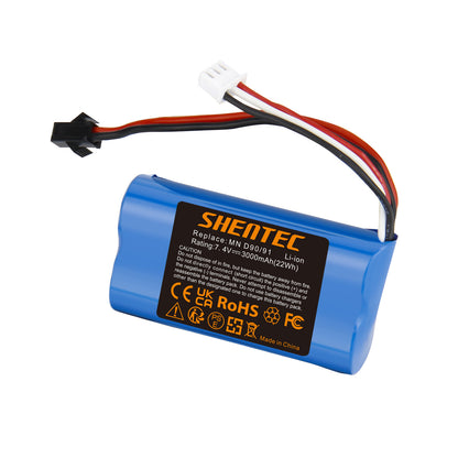 SHENTEC 3Ah 7.4V LI-IONBATTERIJ VOOR MN D90/91 MN 99/99S RC-AUTO MODEL H101 H105 RC