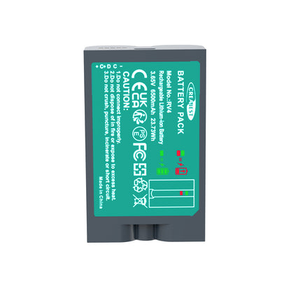 SHENTEC 6400mAh V4 oplaadbare batterij voor Ring Video Doorbell 2, 3 en 4, Spotlight en Stick Up