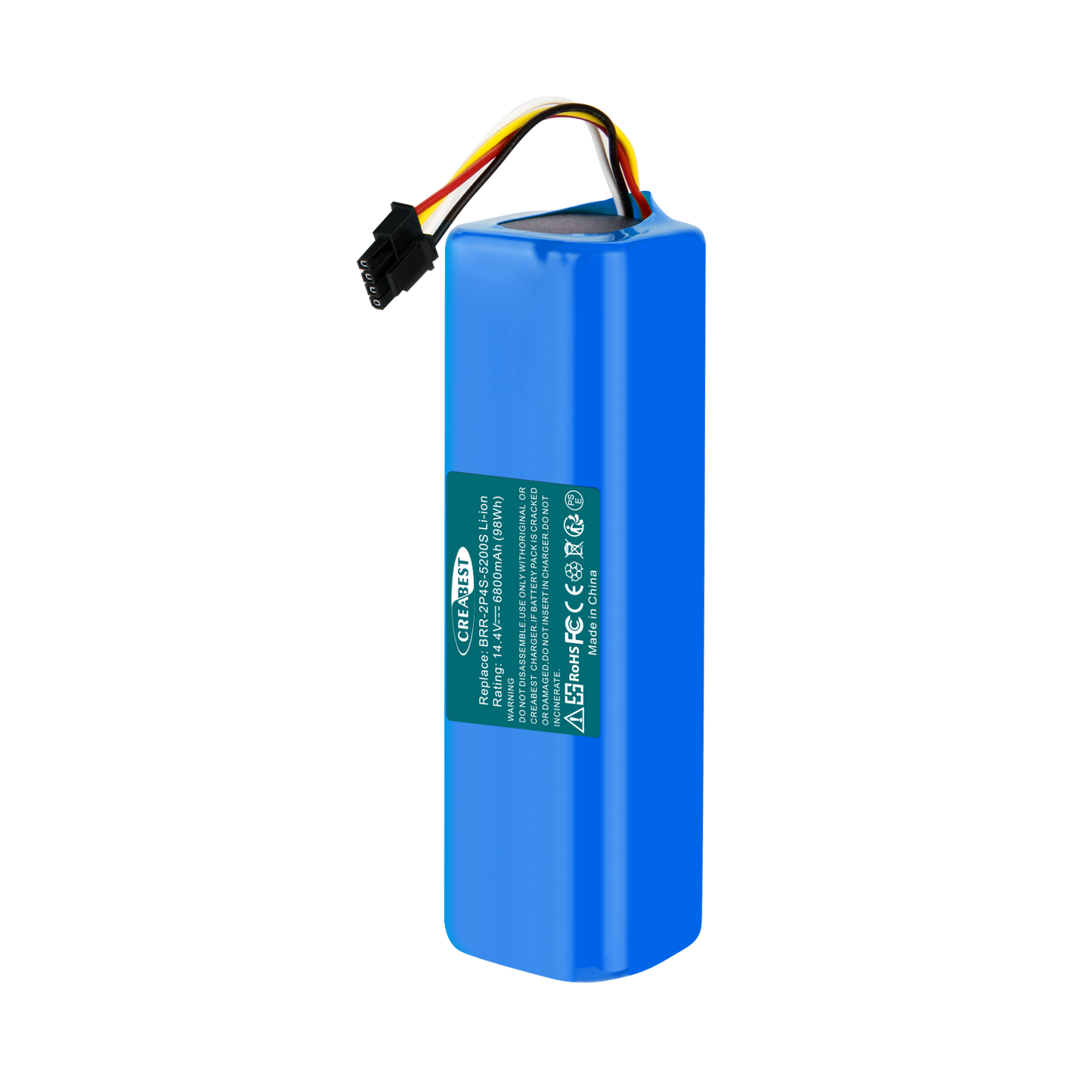 SHENTEC 14.4V 6800nAh BRR-2P4S-5200S Li-ion Vervangingsbatterij Voor Xiaomi Roborock T4 T6 T7 Mijia S7