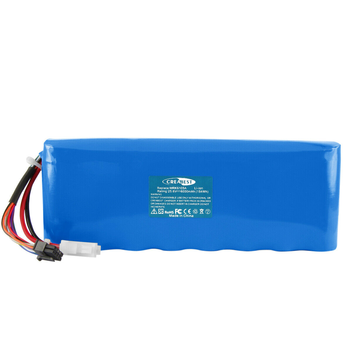 6Ah 25.6V Li-ionbatterij voor Robomow BAT6000A MRK6103A XR3 3000 RS630 RS622
