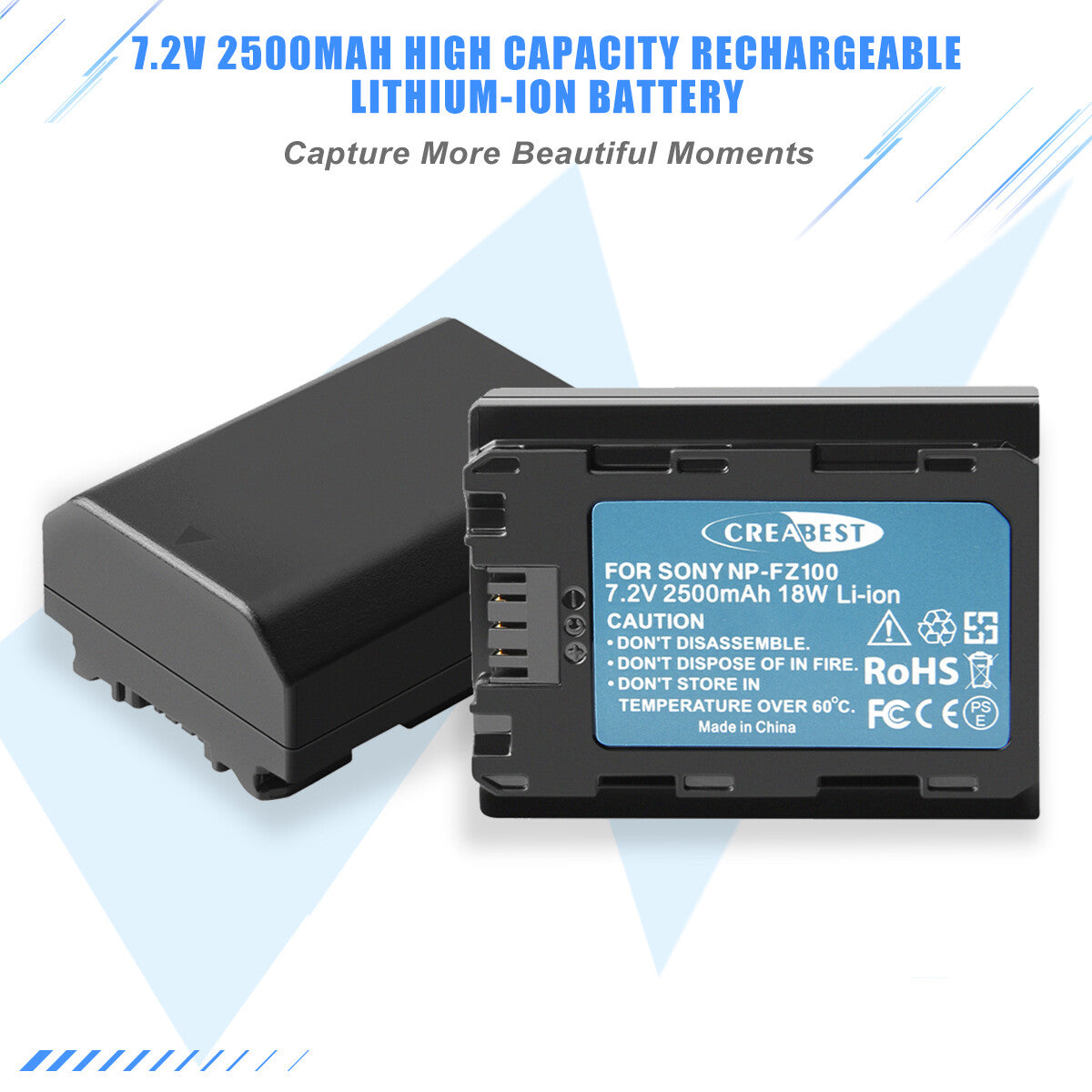 2x NP-FZ100 Batterij & Lader Voor Sony Alpha A6600 A9R A9S A7 III A7R III A7R IV