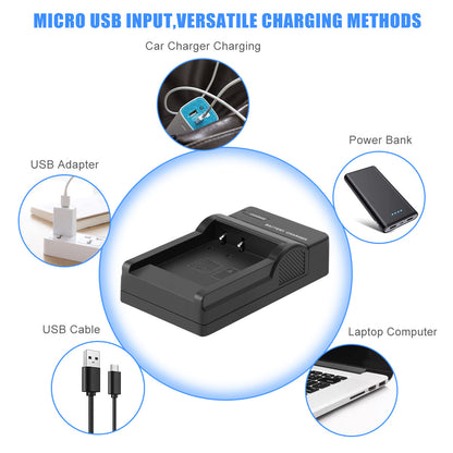 2 Stuks NP-BN1 Batterijlader Voor Sony Cyber-Shot DSC-W310 W800 W320 W350 W380