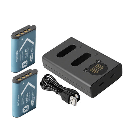 SHENTEC 2-Pack NP-BX1 Accu voor Sony DSC-RX100 HX300 H400 WX350 WX400 HX50V HX60