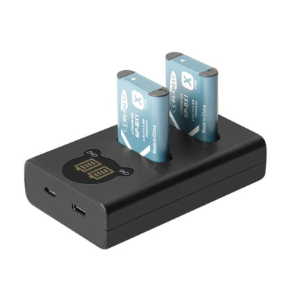 SHENTEC 2-Pack NP-BX1 Accu voor Sony DSC-RX100 HX300 H400 WX350 WX400 HX50V HX60