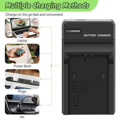 2x NP-FV50 NP-FV30 NP-FV70 Battery + Charger For Sony NP-FV100 NP-FV90 HDR-CX110
