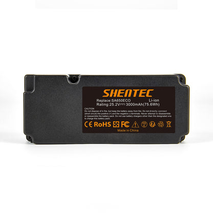 SHENTEC 3000mAh 25.2V Li-ion batterij voor 0862622 862601 Garden Feelings 862618 INR19/65