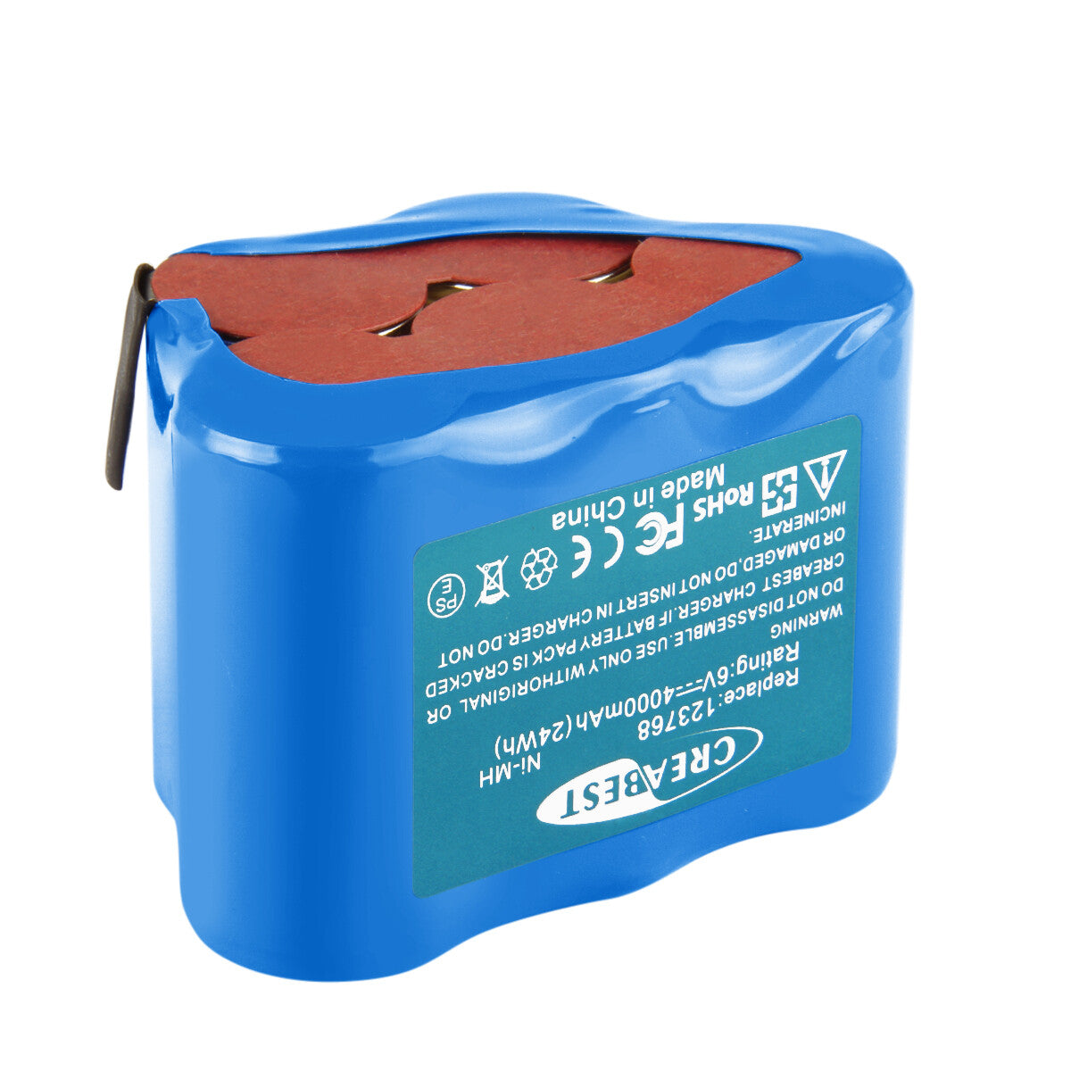SHENTEC 4000mAh 6V NI-MH BATTERIJ VOOR ULO BOX EBL 801 123768 93230 5 VYRR