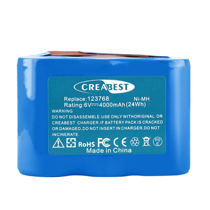 SHENTEC 4000mAh 6V NI-MH BATTERIJ VOOR ULO BOX EBL 801 123768 93230 5 VYRR