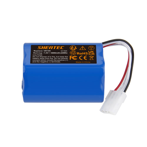 SHENTEC 6Ah 7.4 V Li-ion vervangende batterij voor Vorwerk SCM61932,46439 Vorwerk Kobold VR100,VX100