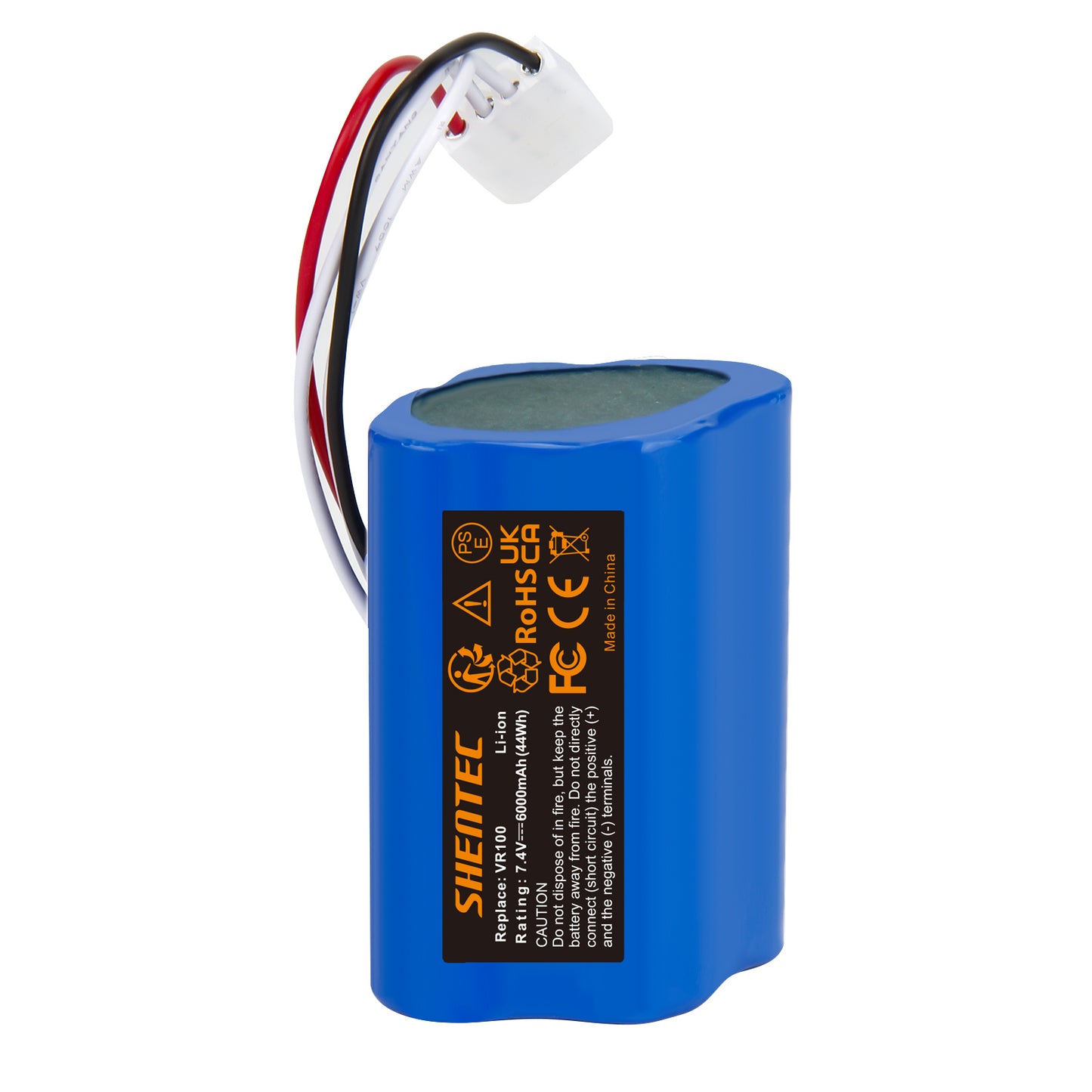 SHENTEC 6Ah 7.4 V Li-ion vervangende batterij voor Vorwerk SCM61932,46439 Vorwerk Kobold VR100,VX100