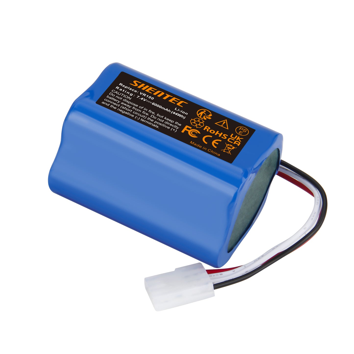 SHENTEC 6Ah 7.4 V Li-ion vervangende batterij voor Vorwerk SCM61932,46439 Vorwerk Kobold VR100,VX100