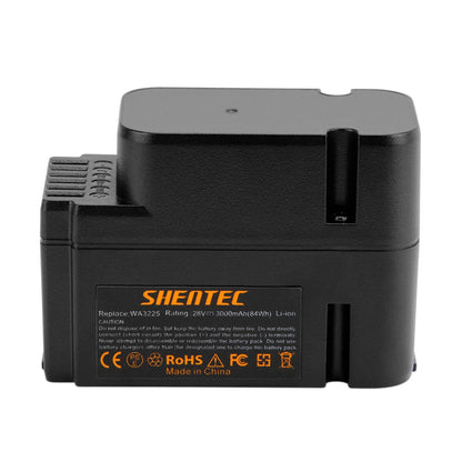 SHENTEC PLG 2 STUKS 3.0AH 28V Li-ion ACCU VOOR Worx WG790E WG754E WG794E WG755E WA3225 WA3565