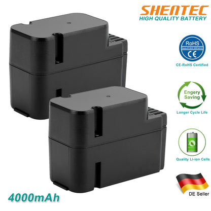 SHENTEC 2x 4.0Ah 28V Li-ion vervangende batterij voor Worx WA3225 WA3565 WG754E WG790E WG791E.1 WG796E.1
