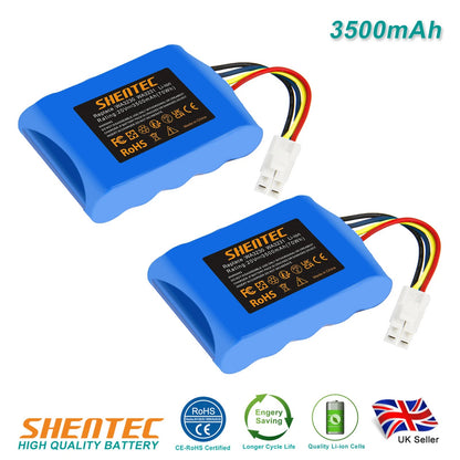 SHENTEC 2x 3500mAh 20V Li-ionbatterij voor Worx 50032492 50032774 WA3230 WA3231 S500i