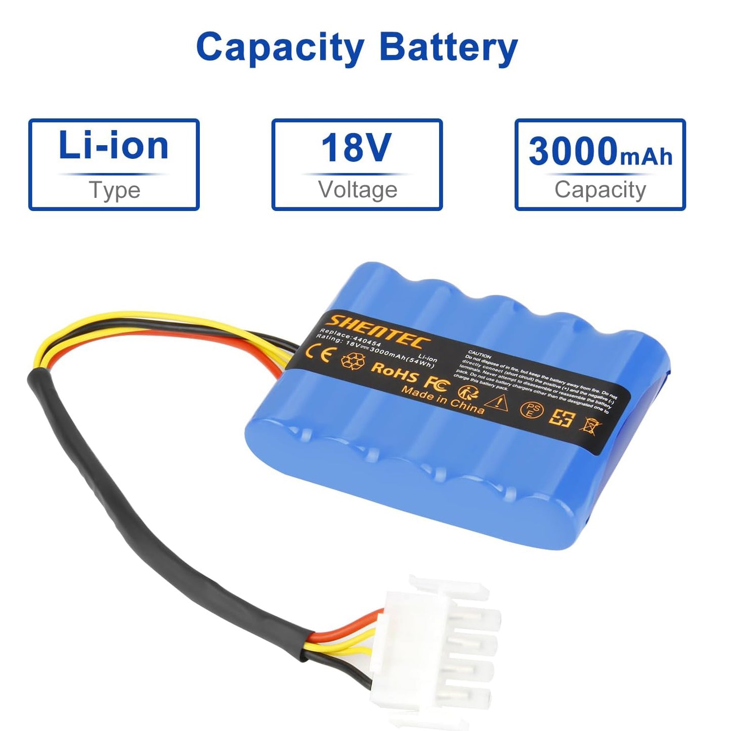 SHENTEC 18V 3000mAh accu voor AL-KO Solo Robolinho robotmaaier 100 110 1100 41.6 Solo 700 700E 1000 1100