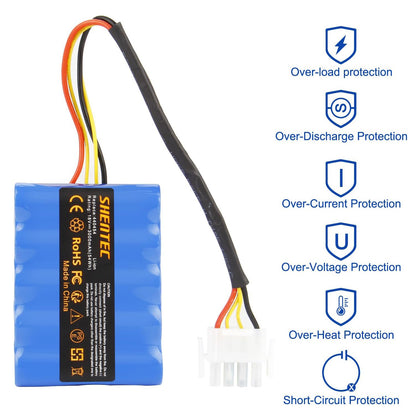 SHENTEC 18V 3000mAh accu voor AL-KO Solo Robolinho robotmaaier 100 110 1100 41.6 Solo 700 700E 1000 1100